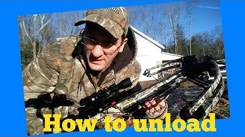 How to Unload a anti dry fire crossbow