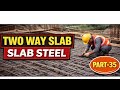 Slab Steel Reinforcement Calculation for Two Way Slab | Part-35