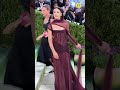 #camilamendes is beautiful in burgundy at the #MetGala.