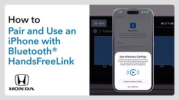 2026 CR-V, HR-V | How to Pair and Use an iPhone with Bluetooth®HandsFreeLink