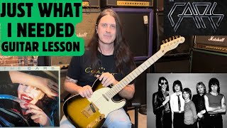 How To Play Just What I Needed By The Cars  Guitar Lesson  Elliot Easton Ric Ocasek