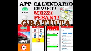 APP CALENDARIO DIVIETI CIRCOLAZIONE MEZZI PESANTI 2024 -tutorial- screenshot 1