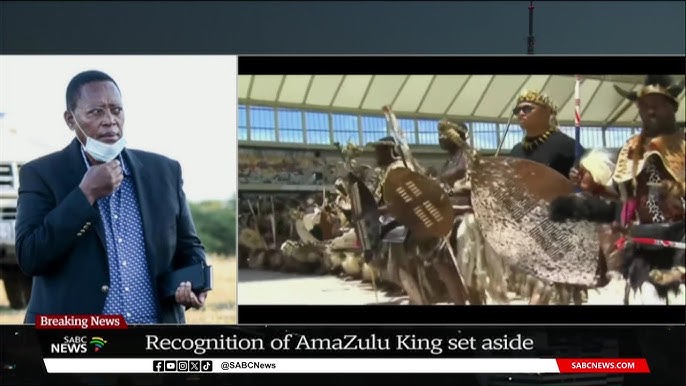 A court sets aside the South African president's recognition of the Zulu  king