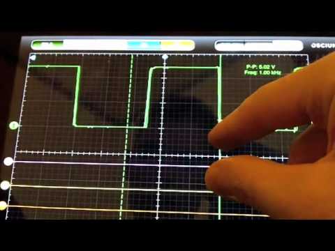 Ipad Oscilloscope Interface