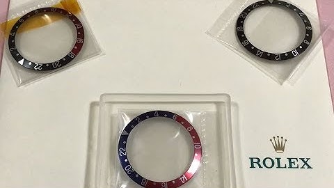 Rolex GMT Bezel Insert Detail