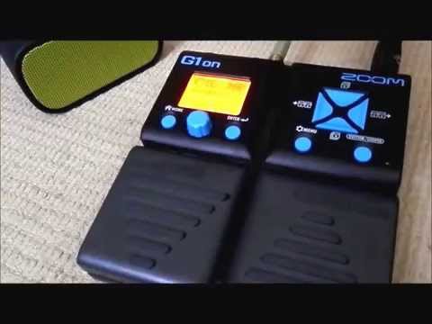 ギター ZOOM G1Xon +BOSS OS-2 + BEHRINGER AB100 G1Xon Guitar Multi-Effects Processor with Expression Pedal