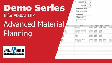 VISUAL Advanced Material Planning Demo