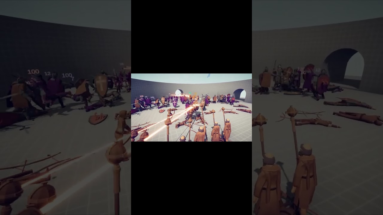 Batalha Medieval Sangrenta na arena 