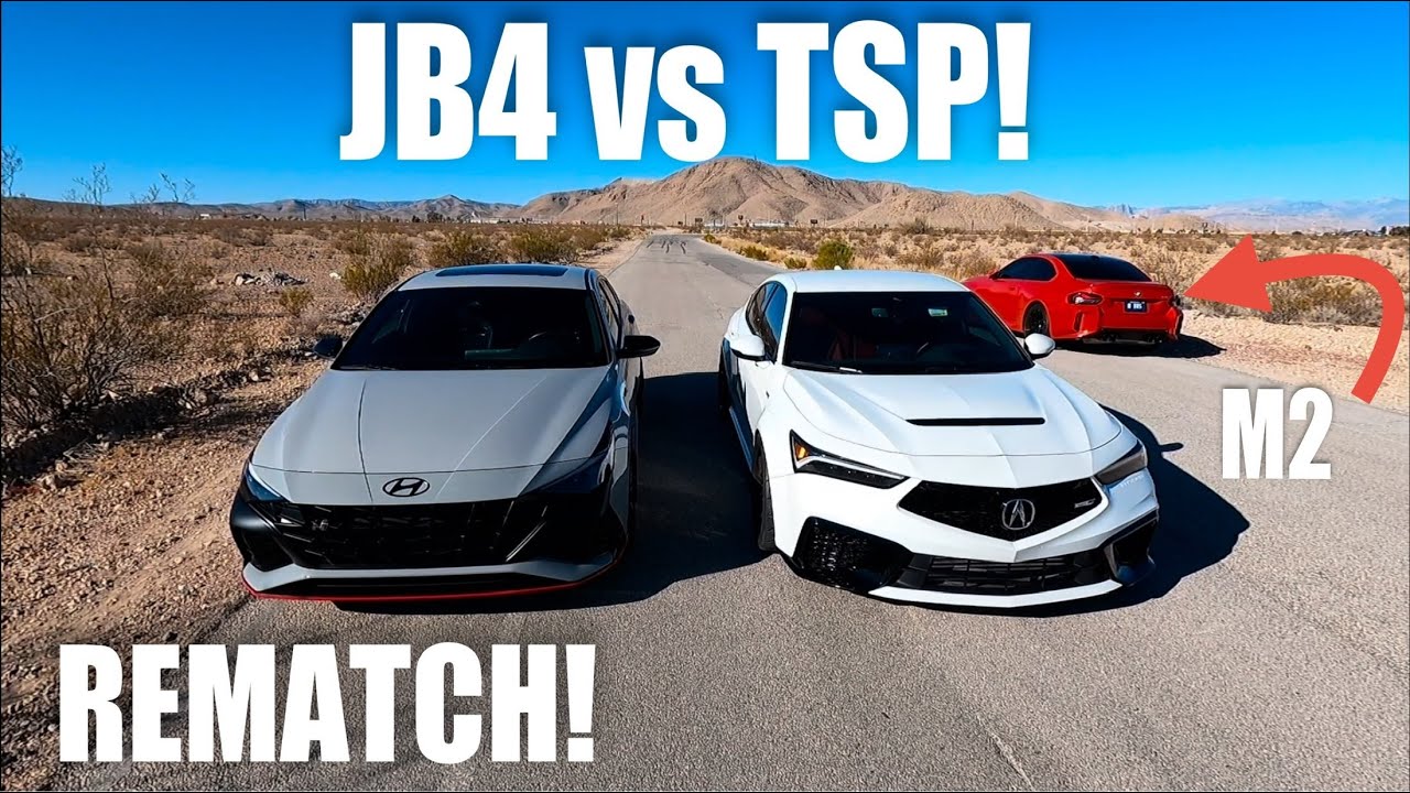 JB4 Tuned Elantra N DCT vs Tuned Integra Type S Race! | + G87 M2, Mach ...
