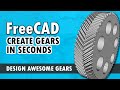 Awesome Gears in FreeCAD