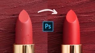 How I retouch MACRO LIPSTICK photography in Photoshop  // Retouching workflow overview step by step screenshot 3