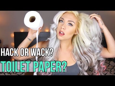 TOILET PAPER CURLS? BEAUTY HACKS OR WACK? | NICOLE SKYES