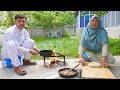 Cooked Meat In Thick Bread || Organic Food Of Gilgit Baltistan