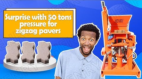 Why so many block makers prefer to make soil paving interlocking brick? Pressure is super good