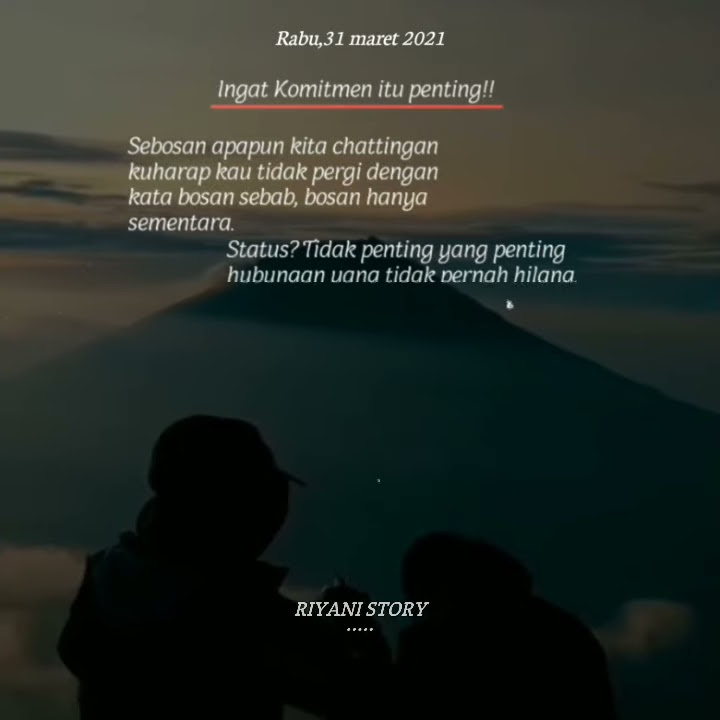video story wa tentang komitmen