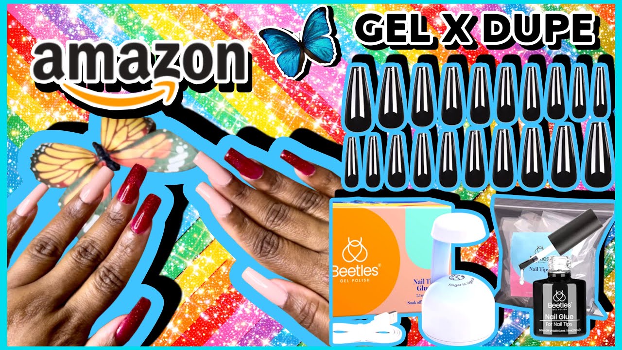 DIY Viral Beetles Nail Kit Unboxing Review & Demo Gel X Dupe YouTube