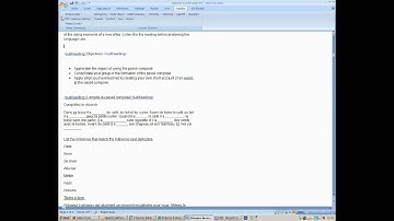 Wimba create part 1 Enhancing a word document