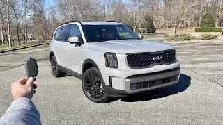 2023 Kia Telluride SX Prestige X Line: Start Up, Test Drive, Walkaround, POV and Review