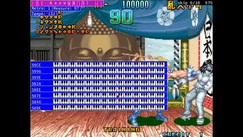 Keyboard display for Taito F3