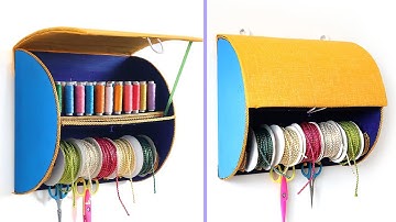 Innovative Thread Storage Idea that you have never seen before ! Thread Storage Organizer DIY