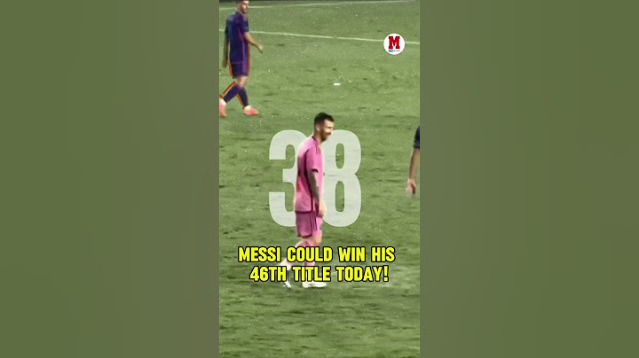If #InterMiami beats Columbus Crew today, #Messi would claim his 46th title  the #SupportersShield