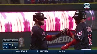 MIN@CLE: Lindor smacks a two-run home run