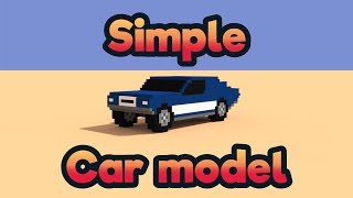 MagicaVoxel - Simple car model - For beginners