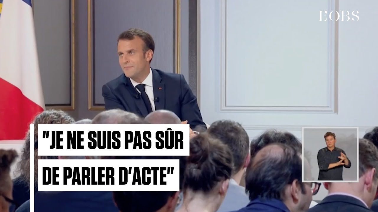 Quand Macron fait une blague sur les gilets jaunes lors de sa confrence de presse