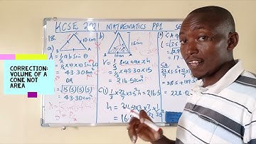 KCSE 2021 MATHEMATICS PAPER 1 SEC II #10 By Dr Sirme