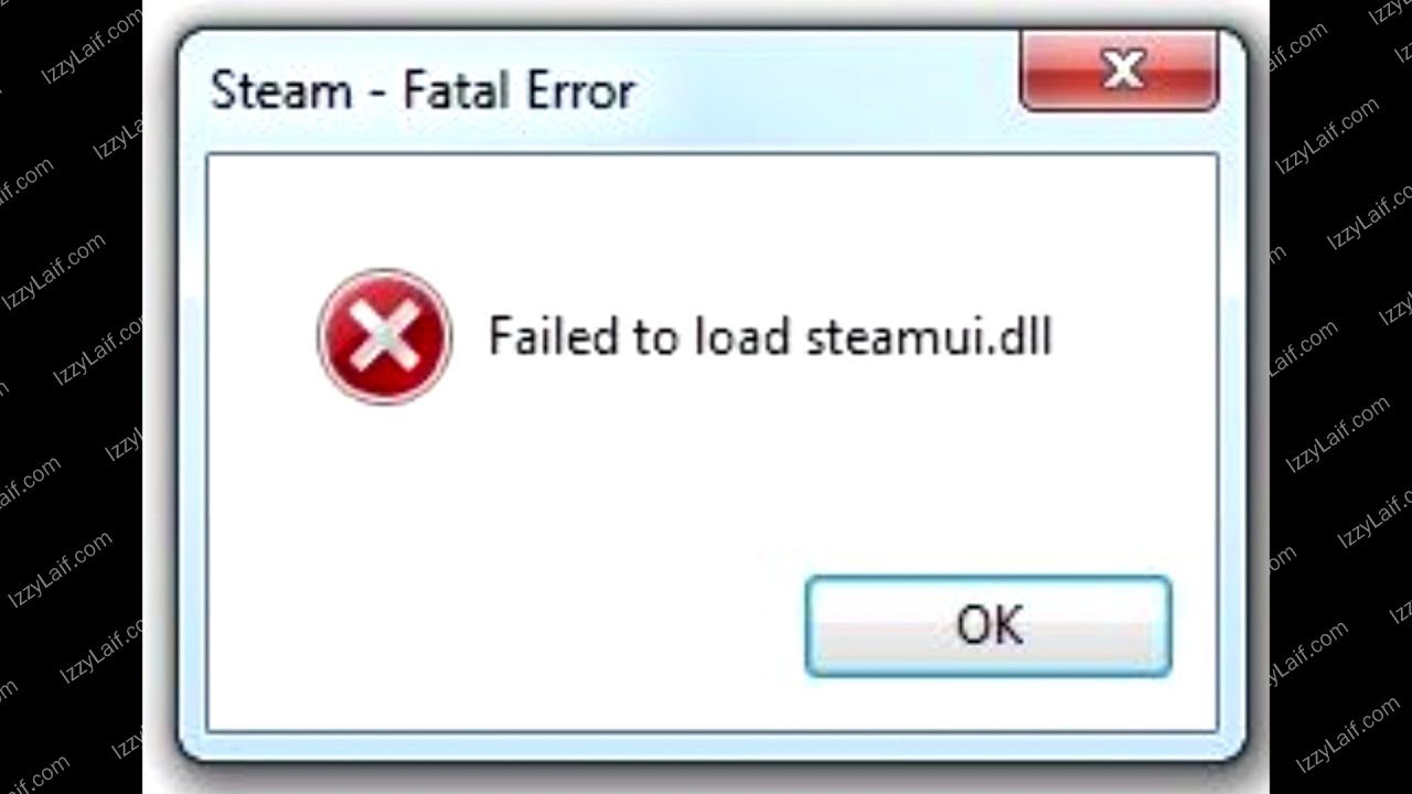 Что означает failed. Ошибка Steam Fatal Error. Failed to load. Error в стим. Failed to load steamui.dll.