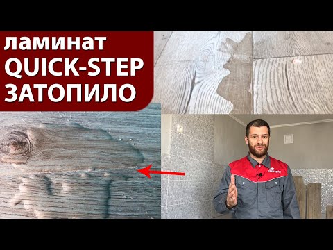 Ламинат Quick-step Impressive затопило, отзыв о ламинате Quick-step