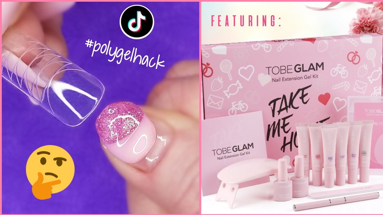 TRYING A TIK TOK POLYGEL HACK 💅 (featuring a new  polygel