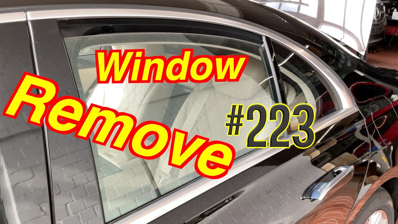 S Klasse 223 Fenster hinten ausbauen wechseln Mercedes how to remove
