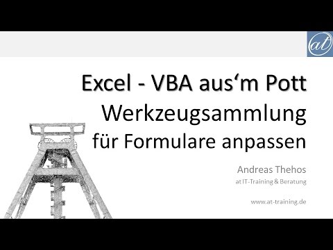 Excel # 666 - VBA - Toolsammlung für Formulare anpassen