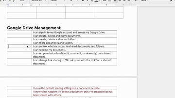 Formatting Tables in Google Docs
