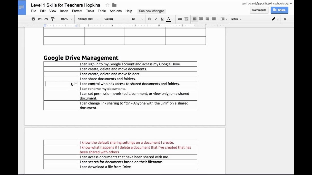 Formatting Tables In Google Docs YouTube