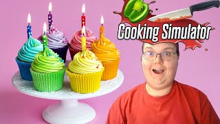 Making cupcakes in Cooking Simulator!!