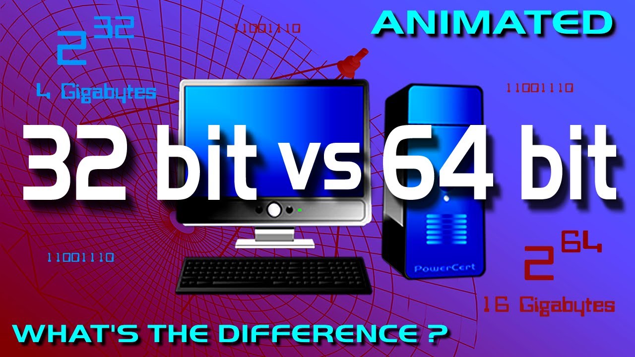 32 Bit Vs 64 Bit Youtube