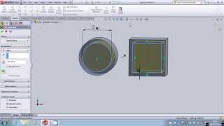 Extrude cut and offset entities on solidworks