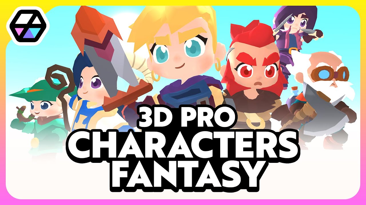 Unity Asset Store [ 3D Characters Pro - Fantasy ] - YouTube