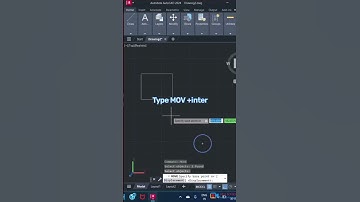 #use move command in autocad // move shortcut key.