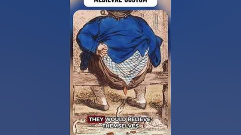 The most disgusting medieval custom (Poop History)