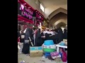 رجال لابس عبايه بين الحريم ودرو عنه واضربوه في طيبه