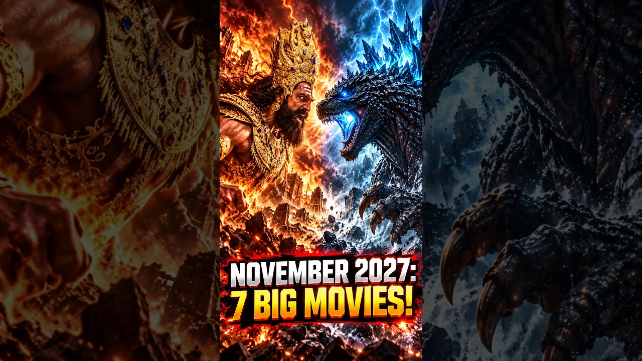 7 BIG Movies Releasing in November 2026 Ramayana, Godzilla Minus Zero, Gunmaaster G9 & Mysaa #shorts