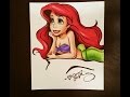 Drawing Time Lapse: The Little Mermaid (Ariel)