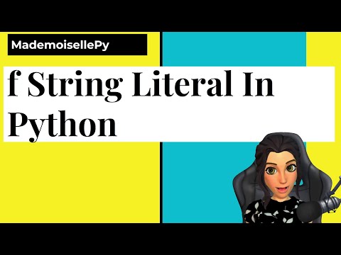 create string based on variables: f string literal