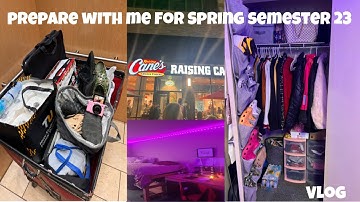 SPRING SEMESTER PREP 2023: organizing, hair, packing, shopping, + more