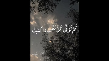 واتقوا يوماً ترجعون فيه إلي الله #سورة_البقرة #سورة_طه  #ولمن_خاف_مقام_ربه_جنتان #القرآن_الكريم