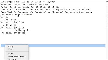 Aligning Text Strings - Part 1  - Python Recipe