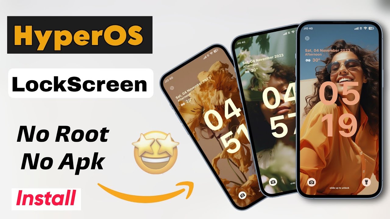 Xiaomi HyperOS Install Now Create Amazing Animated Lock Screen From